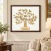 50th Anniversary Gift: Engraved Gold Family Tree Frame